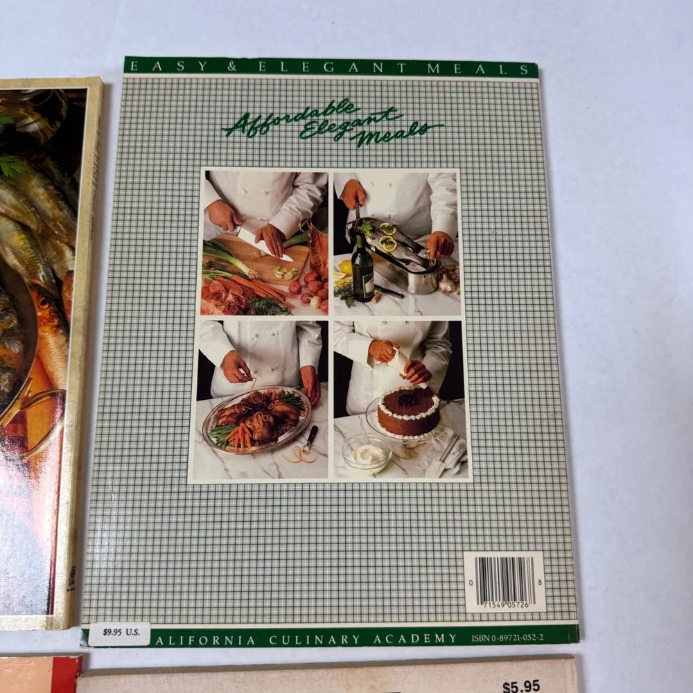 Vintage Cookbook Lot 4 Sunset Chicken‎ Pasta Fish California Culinary Academy